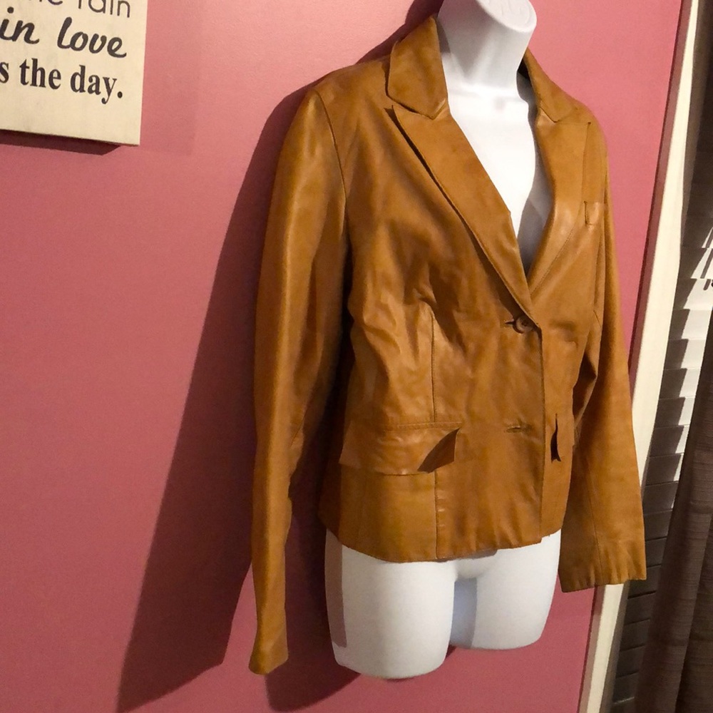 Hugo Buscati leather blazer